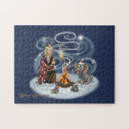 Santa Chris & Wilbur Fireside Friends Puzzle Pussel