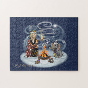 Santa Chris & Wilbur Fireside Friends Puzzle Pussel