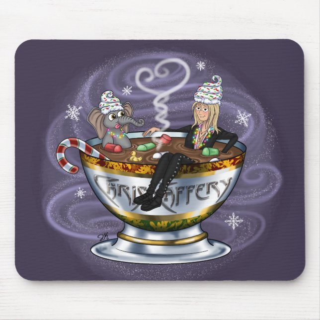 Santa Chris & Wilbur Hett Tubbin'Mouse Pad Musmatta (Framsidan)