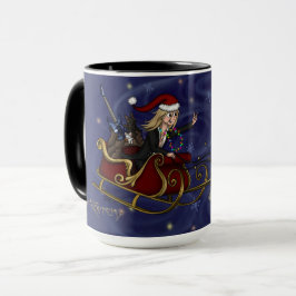 Santa Chris & Wilbur Sleigh Ride Mugg