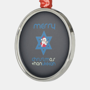 SANTA CHRISMUKKAH - .PNG JULGRANSPRYDNAD METALL