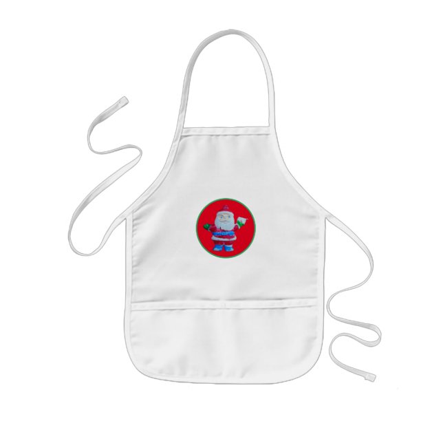 SANTA CHRISTMAS COOKERY CHILDRENS APRON BARNFÖRKLÄDE (Framsidan)