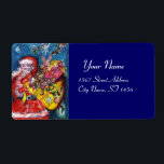 SANTA, CHRISTMAS GIFT SACK OCH LEKSAKER FRAKTSEDEL<br><div class="desc">Färgstark,  vit och konstnärlig vattenfärgsmålning av Bulgan Lumini (c)</div>