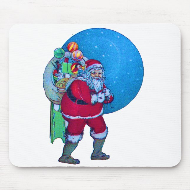 SANTA, CHRISTMAS GIFT SACK OCH LEKSAKER I STARRY H MUSMATTA (Framsidan)