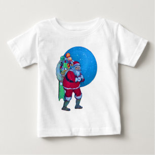 SANTA, CHRISTMAS GIFT SACK OCH LEKSAKER I STARRY H T SHIRT