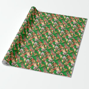Santa christmas gopher presentpapper