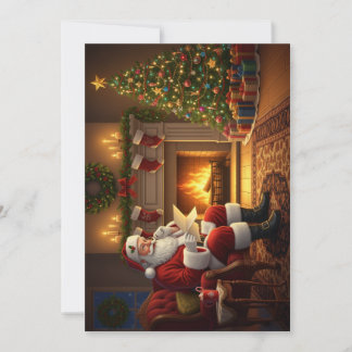 Santa Christmas Greeting Card Julkort