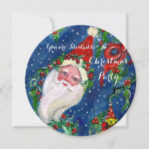 SANTA,CHRISTMAS KRONA,HOLLYBERRIES JULFEST
