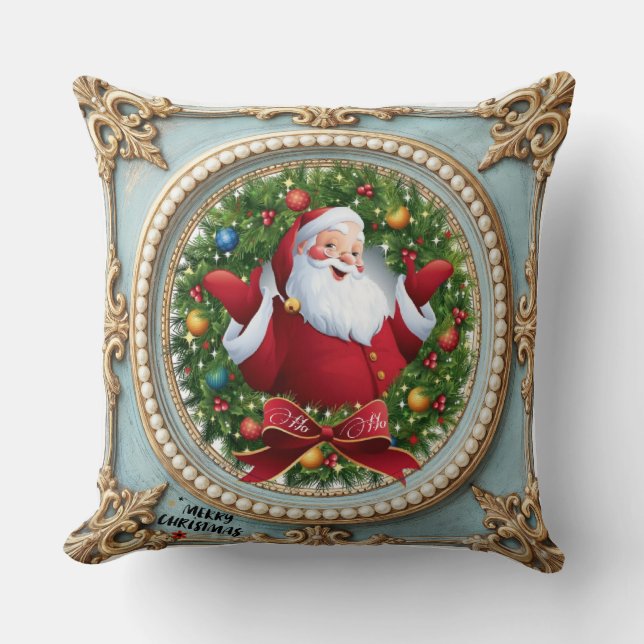 Santa Christmas  Kudde (Framsida)