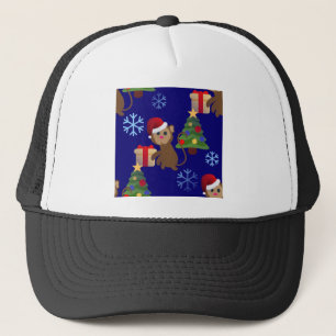 Santa christmas monkey emoji truckerkeps