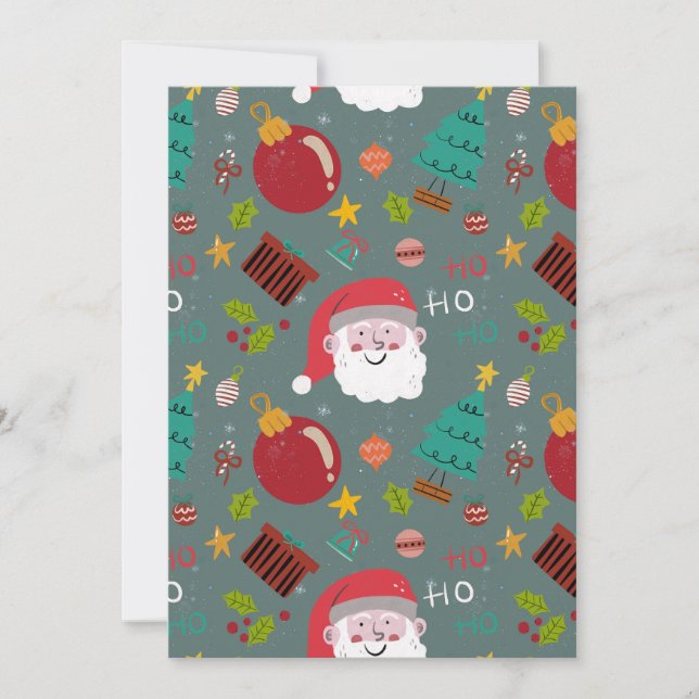 Santa Christmas Party Invitation Inbjudningar (Framsida)