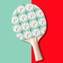 Santa Christmas Pickleball Ogee Mönster Pingisracket
