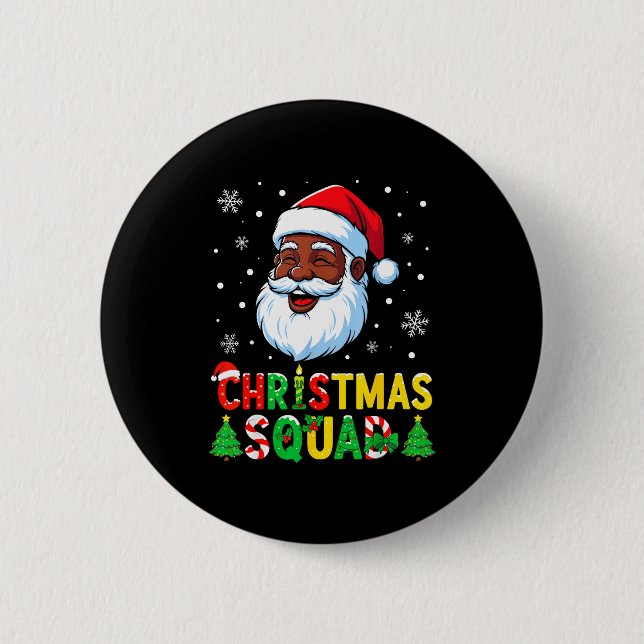 Santa Christmas Squad Black Men African American F Knapp (Framsida)