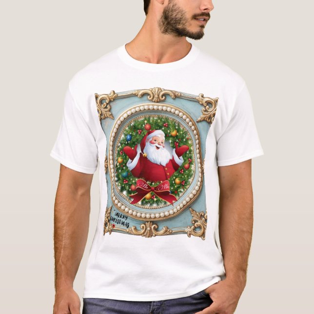 Santa Christmas  T Shirt (Framsida)