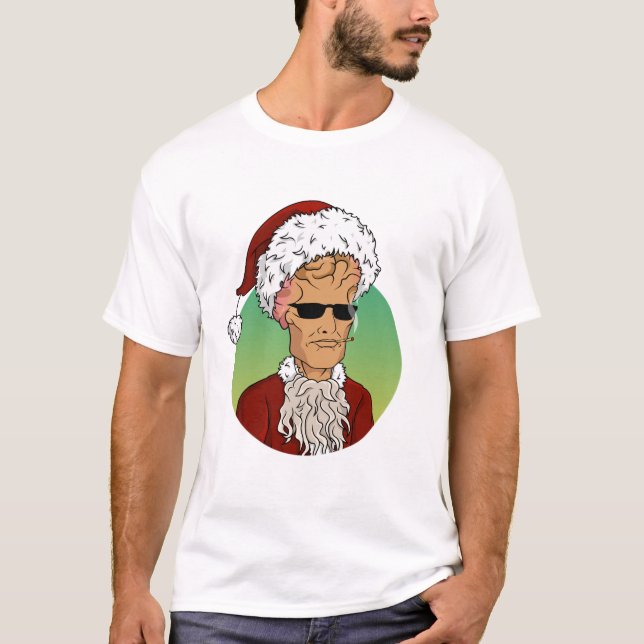Santa Christmas  T Shirt (Framsida)