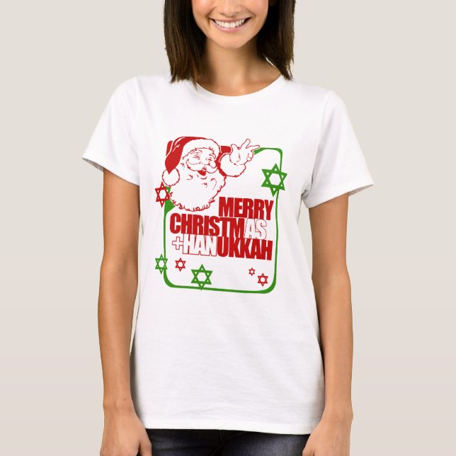 Santa Christmukkah T-shirt (Framsida)