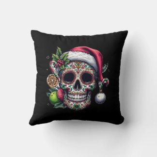 Santa Citrus Skull Magic Happy Kudde