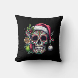 Santa Citrus Skull Magic Happy Kudde