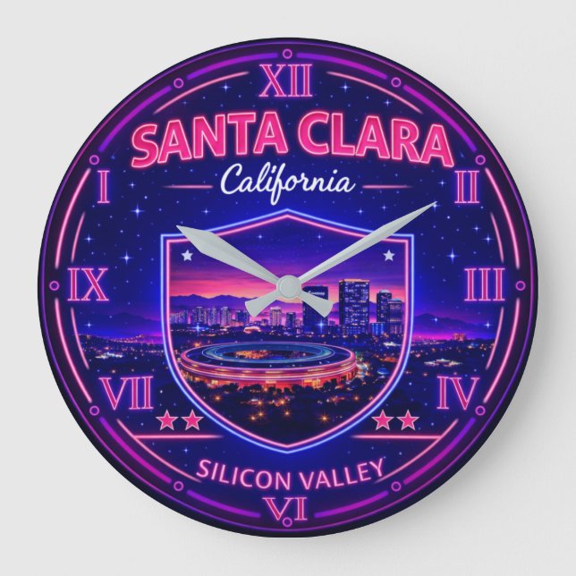 Santa Clara California Silicon Valley  Stor Klocka (Framsida)