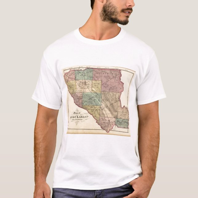 Santa Clara Co indexkarta Tee Shirt (Framsida)