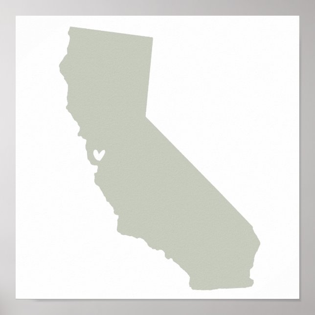 Santa Clara, Kalifornien Kärlek Poster (Framsidan)