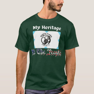 Santa Clara pueblo nation Tribe Flagga mitt arv T Shirt