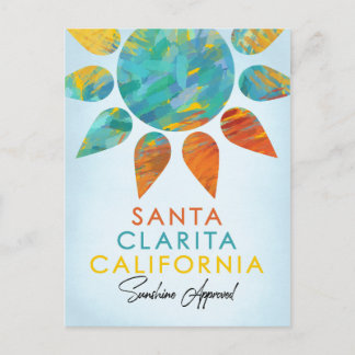 Santa Clarita California Sunshine Travel Vykort
