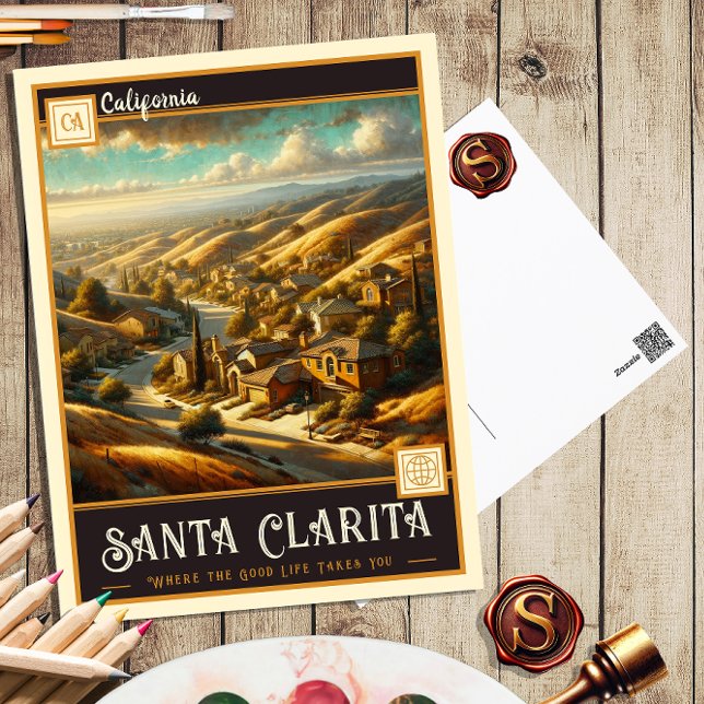 Santa Clarita, Kalifornien | Gammal vykort (Skapare uppladdad)
