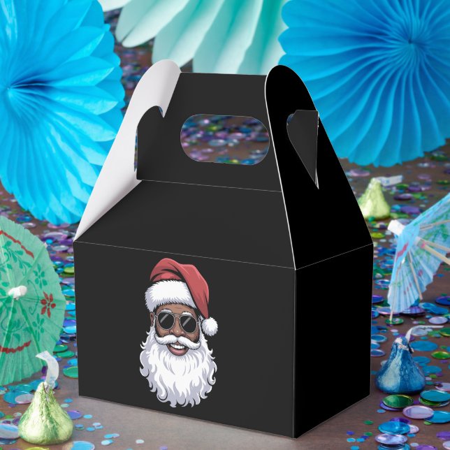 Santa Claus Black Xmas Santa Afro African American Presentaskar (Part)