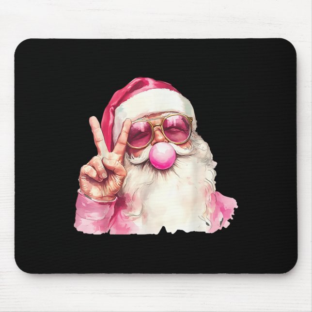 Santa Claus Blowing Bubble Gum Nk Sungles Christma Musmatta (Framsidan)
