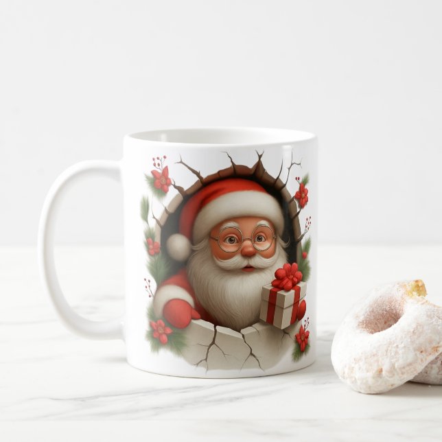 Santa Claus Breakthrough Christmas Mug Kaffemugg (Med munk)