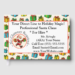 Santa Claus Business Card Holiday Magic Gästböcker