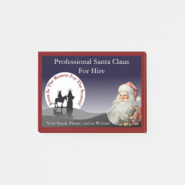 Santa Claus Business Sticky Notes Post-it Block