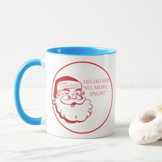 Santa Claus Christmas Coffee Mug Cute & Funny Mugg (Med munk)