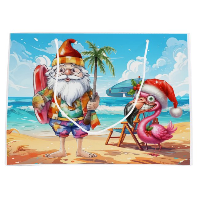 Santa Claus Christmas in July at the beach (Framsidan)