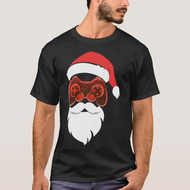 Santa Claus Christmas Pajama  T Shirt (Framsida)
