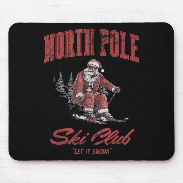 Santa Claus Christmas Snow Skiing At The North Le  Musmatta (Framsidan)