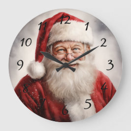 Santa Claus Christmas Stor Klocka