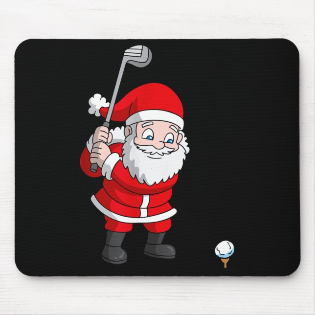 Santa Claus Golf Christmas Golfer Golfing  Musmatta (Framsidan)
