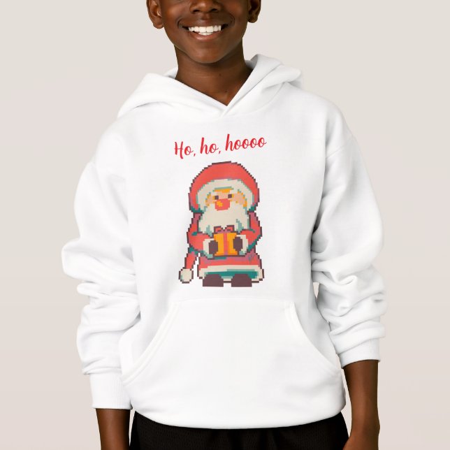 Santa, Claus Ho, Ho, Pixelart, Pixel Art  T Shirt (Framsida)