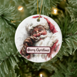 Santa Claus Holiday Decoration Tree Ornament