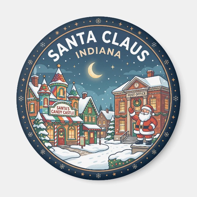 SANTA CLAUS Indiana Magnet (Framsidan)