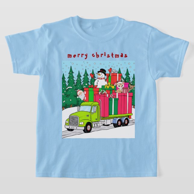 Santa Claus is coming to town T-Shirt (Laydown)