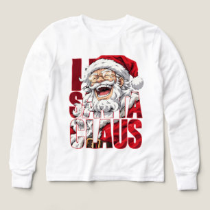 Santa Claus Jul Anime Krigare Konst Episk Hel T Shirt