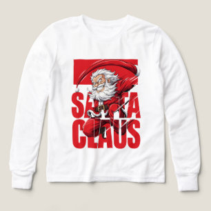 Santa Claus jul anime streetwear Djärv Holi T Shirt