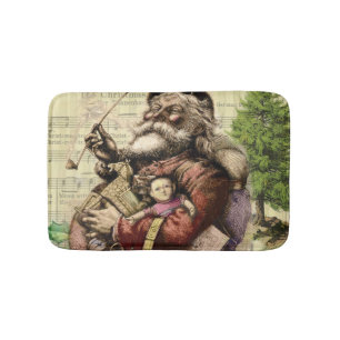 Santa Claus Klassisk Thomas Nast-illustration Badrumsmatta