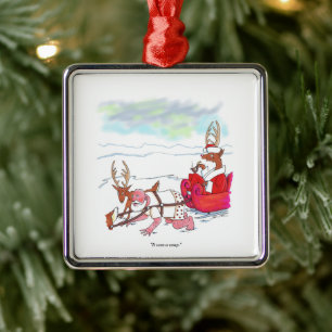 Santa Claus-kuppen fyrkantig premiumprydnad Julgransprydnad Metall