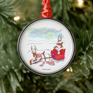 Santa Claus-kuppen rund premium prydnad Julgransprydnad Metall