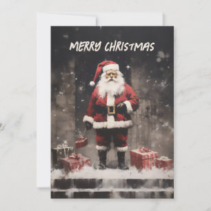 Santa Claus landsbygmålning Julkort