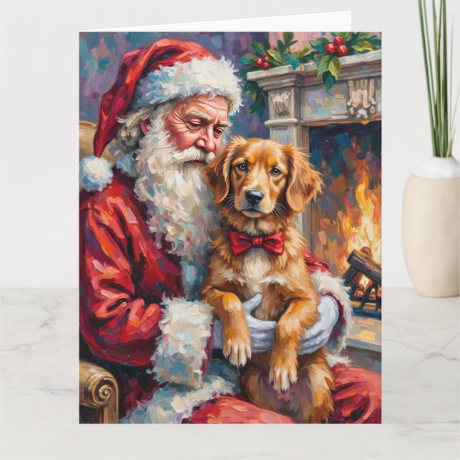 Santa Claus Nova Scotia Duck Tolling Retriever  Kort (Framsida)